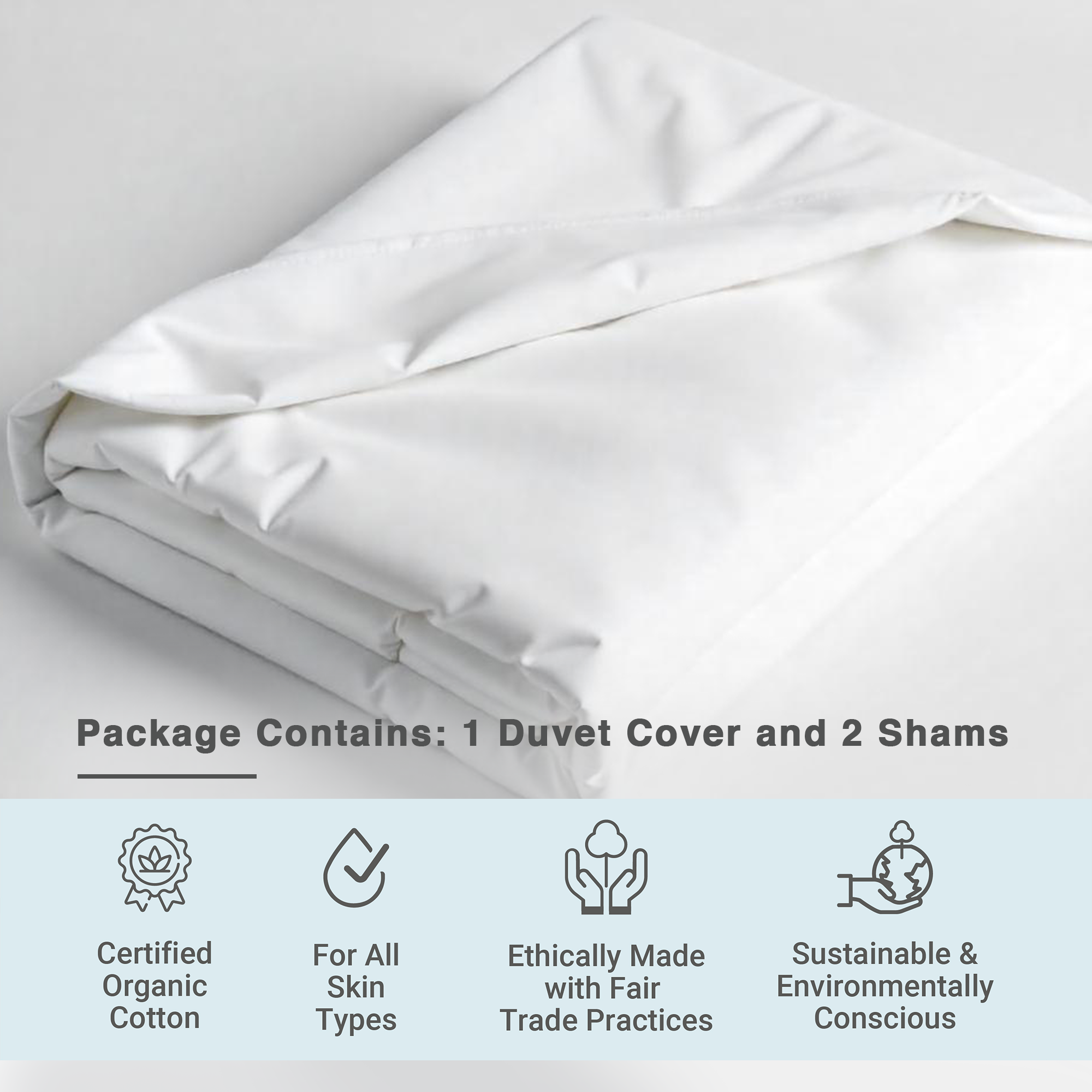 100% Organic Cotton Duvet Cover